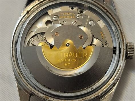 Vintage Wittnauer Geneve Stainless Steel Sub Dial Aut Gem