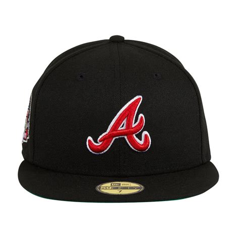 New Era Atlanta Braves Black Dome 59fifty Fitted Hat