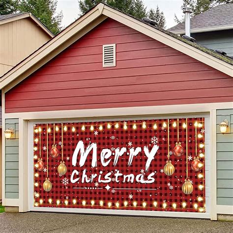 Amazon Large Christmas Garage Banner 7 X 16 Ft Garage Door