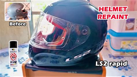 Paano Mag Restore Ng Lumang Helmet Using Bosny Spray Paint Ls