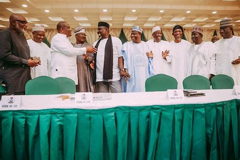 Photos: Acting president, Yemi Osinbajo meets with all state governors ...