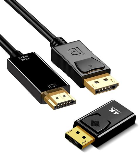 Shubeieumi Adaptateur Displayport Vers Hdmi 4k Câble Displayport Vers