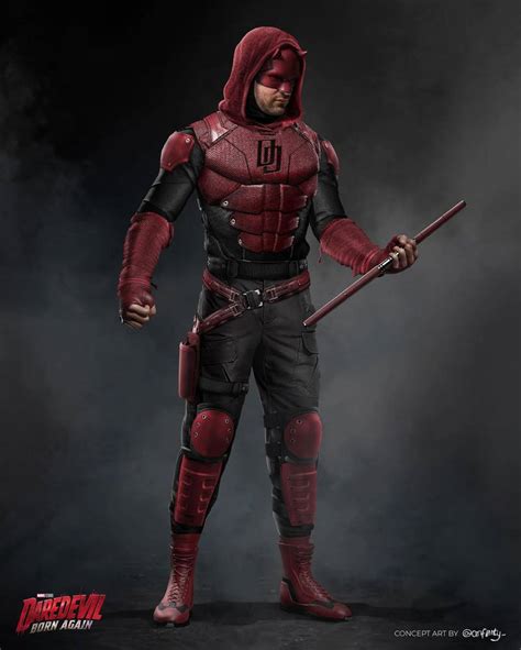 MCU Daredevil Suit Edit V2 by Arifinity by TytorTheBarbarian on DeviantArt