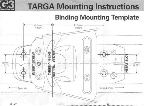 Ski Bindings Mounting Templates Atelier Yuwaciaojp