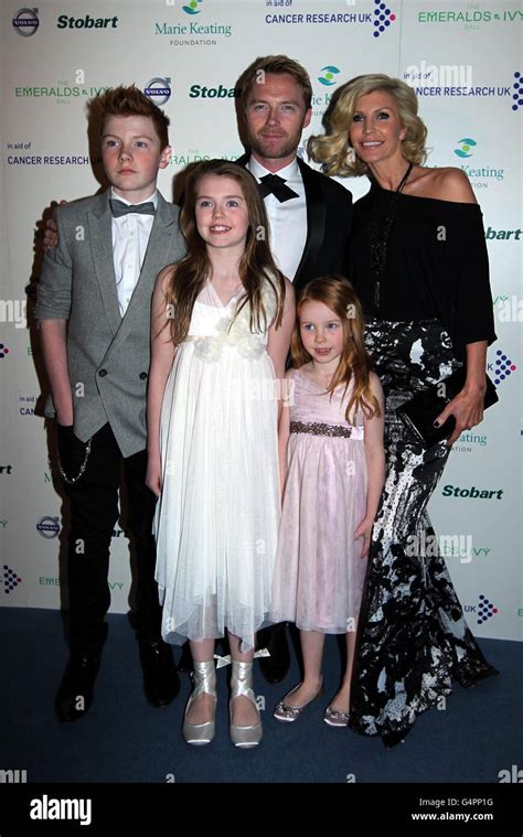 Ronan Keating and family, wife Yvonne, son Jack and daughters Melissa ...