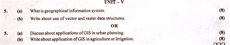 Rtu Question Papers 6 Semester Ce Remote Sensing And Gis