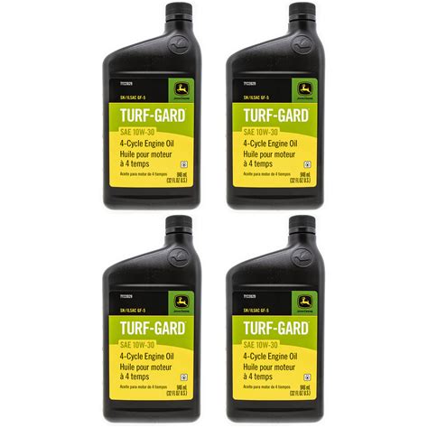 John Deere Turf Gard Sae W Cycle Engine Oil Ty Quart