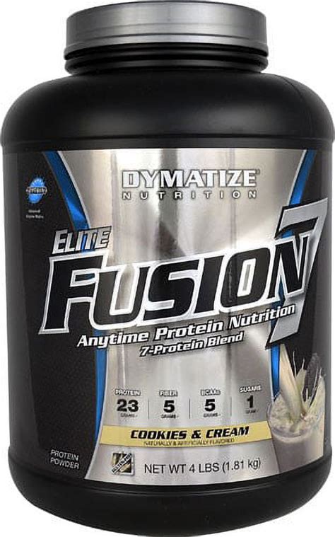 Dymatize Elite Fusion 7 Protein Powder, Cookies & Cream, 4 Lb - Walmart.com