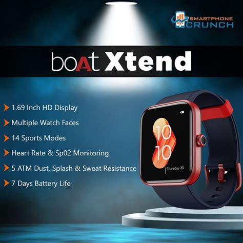 BoAt Xtend Smartwatch | Smartphone, Smart watch, Boat