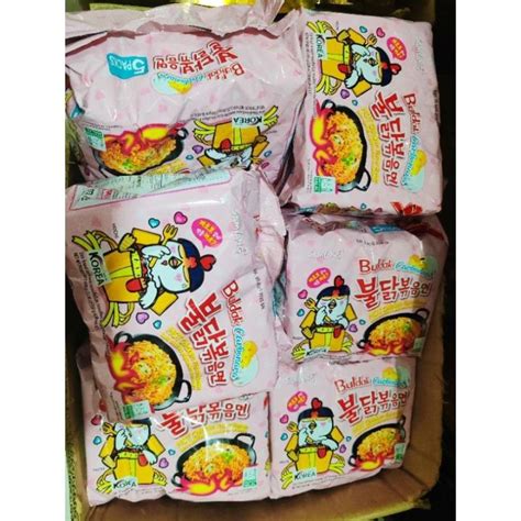 Samyang Box Carbonara Cream Carbonara Buldak Hot Chicken Flavor Ramen Pcs Each Box