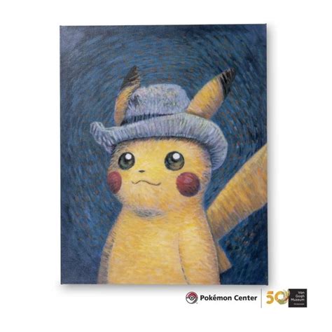 Pok Mon Center Van Gogh Museum Pikachu Inspired By Self Portrait