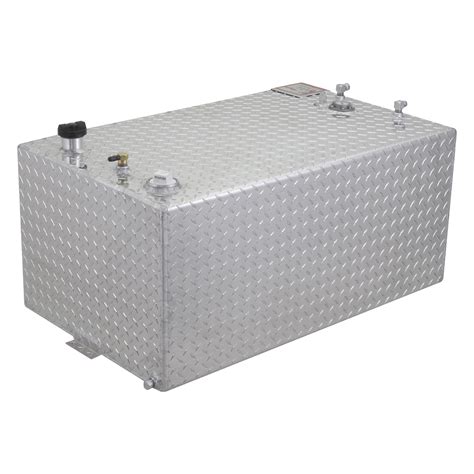 Rds Aluminum Transfer Fuel Tank 55 Gallon Rectangular Diamond Plate