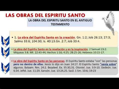 Neumatologia Clase Las Obras Del Espiritu Santo Youtube