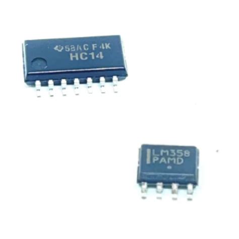 KIT COM 15 PEÇAS - CIRCUITO INTEGRADO SOIC-14 HC14 + SOIC-8 LM358PAMD ...