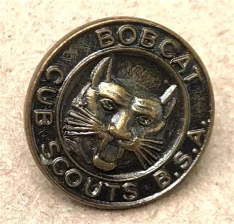 Vintage Bsa Bobcat Cub Scout Rank Pin Lapel Boy Scouts Of America