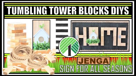 HIGH END TUMBLING TOWER BLOCKS DIYS II FARMHOUSE DAILY REVERSEBLE SIGN