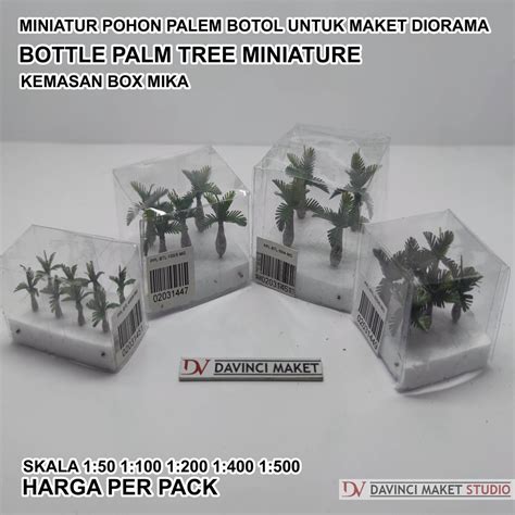 Jual Miniatur Pohon Palem Botol Maket Diorama Bottle Palm Tree Skala