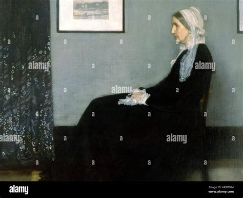 Whistlers Mother James Abbott Mcneill Whistler Cropped Stock Photo Alamy