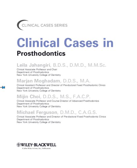 (PDF) Clinical Cases in Prosthodontics