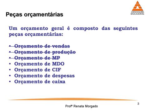 Quais São As Peças Orçamentárias Iniciais Do Orçamento Empresarial