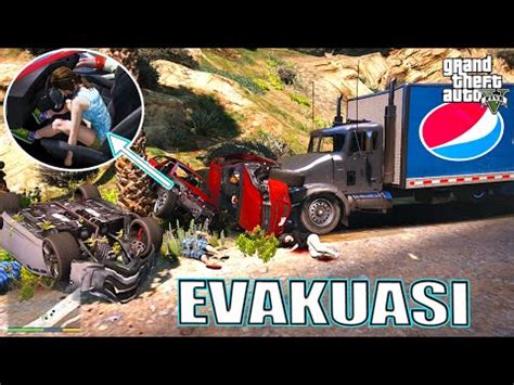 KECELAKAAN BERUNTUN DI JALAN TOOL GTA 5 MOD YouTube