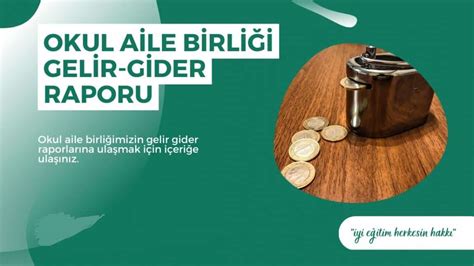 OKUL AİLE BİRLİĞİ 2024 YILI GELİR GİDER TABLOSU Varsak Anadolu Lisesi