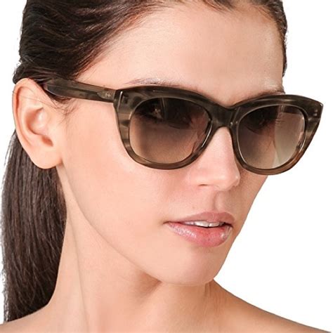 Dita Accessories Dita Savoy Dark Brown Swirl Cateye Sunglasses