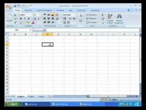 tutorial celle Excel lezione 2 come selezionare una o più celle YouTube