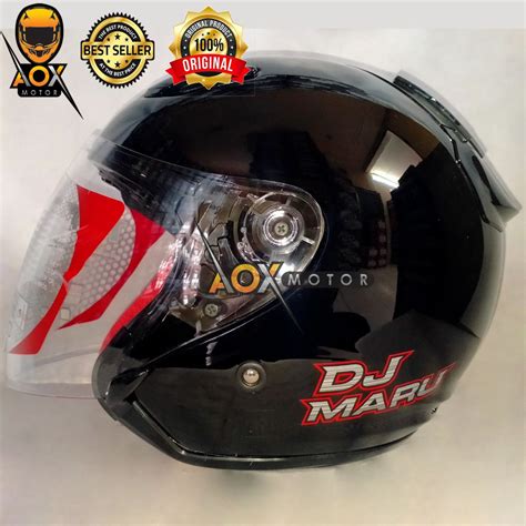 Jual Helm KYT DJ MARU Solid Polos Half Face Ongkir 2kg Shopee Indonesia