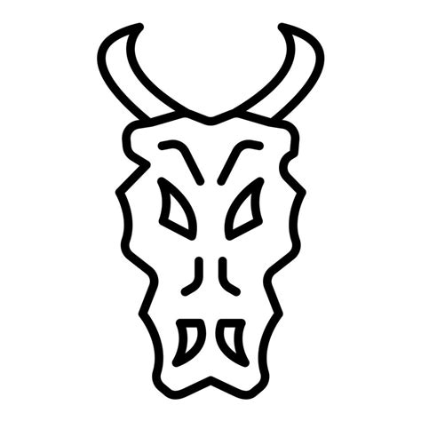 Bull Skull vector icon 21708006 Vector Art at Vecteezy