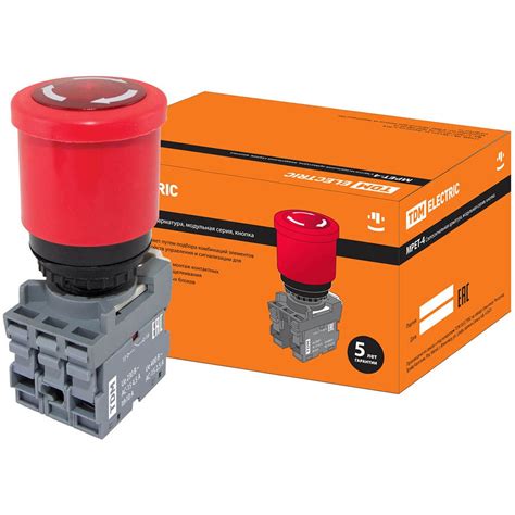 Кнопка SВ-7 "Стоп" красная 1р d40мм/230В TDM SQ0747-0030 в Старом ...