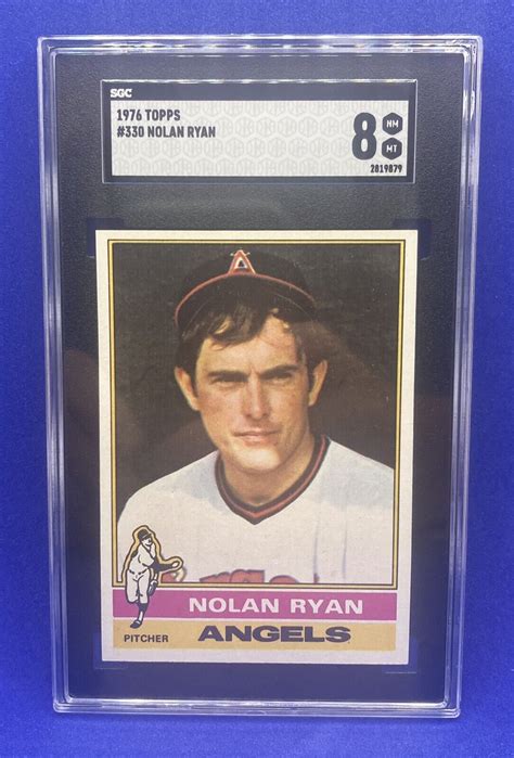 Topps Nolan Ryan Angels Hof Sgc Nm Mt Ebay