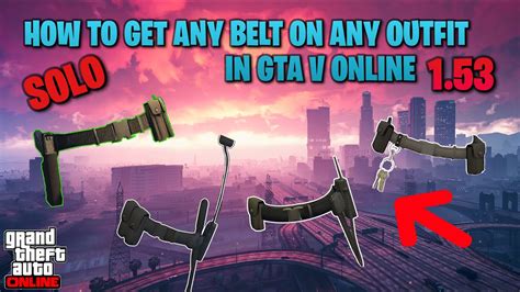 After Patch SOLO How To Get ANY Belt On ANY OUTFIT In GTA V ONLINE