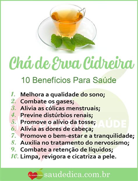 Os Benef Cios Do Ch De Erva Cidreira Para Sa De Source By