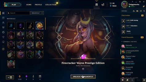 Crafting Prestige Firecracker Vayne Skin Youtube