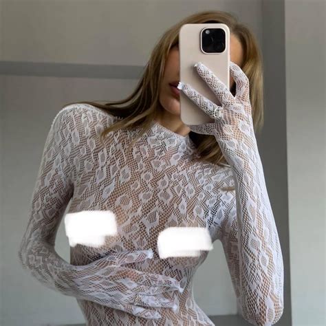 See Through Bodysuit Nude Etsy
