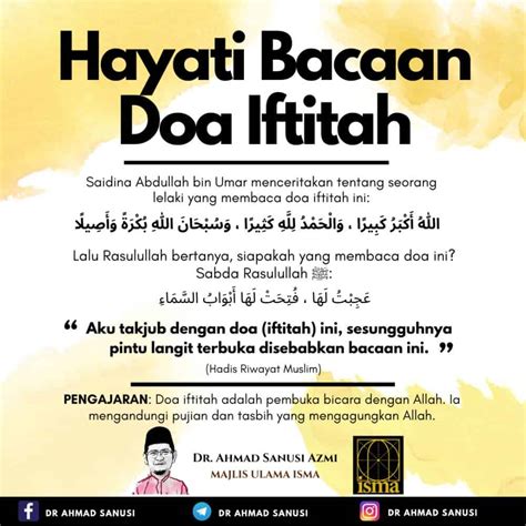 Hukum Baca Doa Iftitah Ketika Dalam Solat Wajib Ke Dibaca