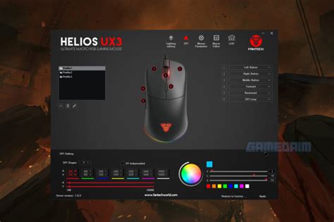 Review Fantech Helios UX3: Mouse Berbobot 69gr - Gamedaim