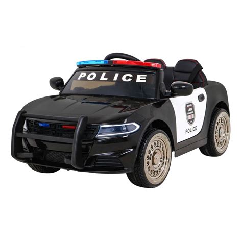 Carro Elétrico Super Policia 12V Preto