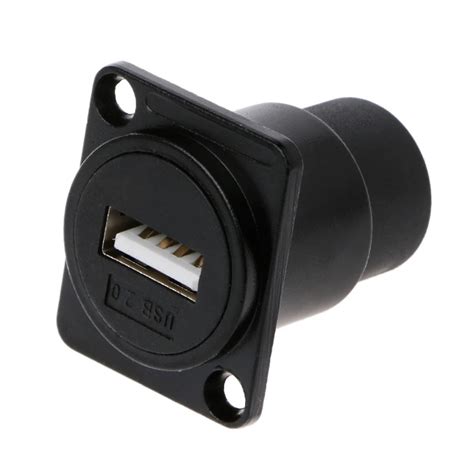 D Metal Usb 2 0 3 0 D Type Female To Female Connector Panel Mounting Usb Socket In Connectors