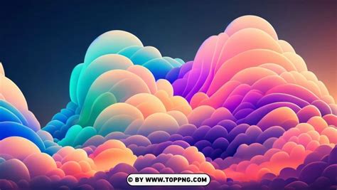 Free download | HD PNG ethereal and dreamlike abstract clouds in pastel ...