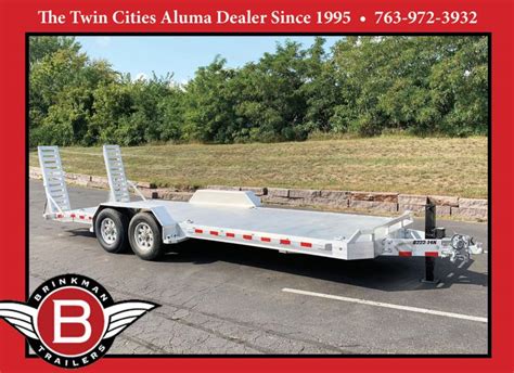 Aluma 8220 Aluminum Car Trailer - Tuck Under Ramps