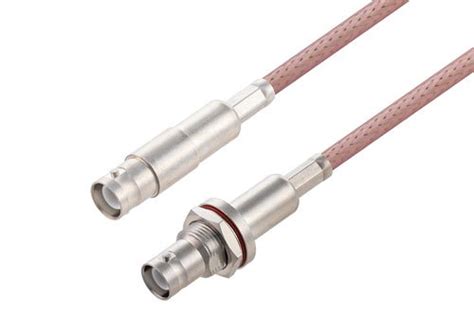 SHV Jack To SHV Jack Bulkhead Cable Using RG142 Coax