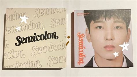 Unboxing Seventeen 세븐틴 Special Album Semicolon Wonwoo Version YouTube