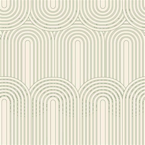 Premium Vector Linear Vector Pattern Repeating Abstract Arches Green