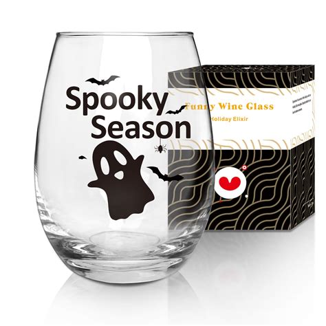 Ghost Wine Glass A Spooky Addition To Your Halloween Party Decor