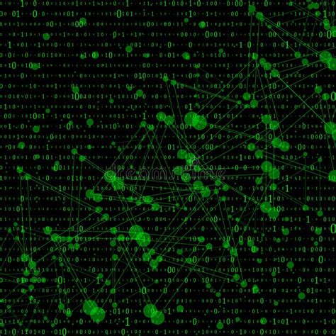 Abstract Matrix Background Binary Computer Code Coding Hacker