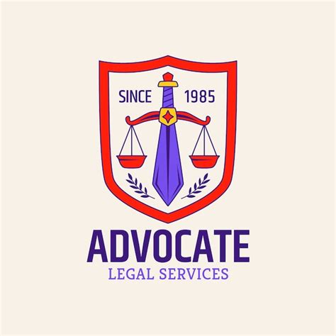 Free Vector | Advocate logo design template