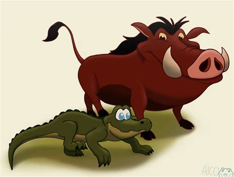 Pumbaa and Pumbaa Jr. by AlcosaurusRex on Newgrounds