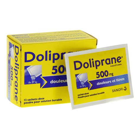 Doliprane Mg Bo Te De Sachets Sanofi Aventis M Dicament Conseil